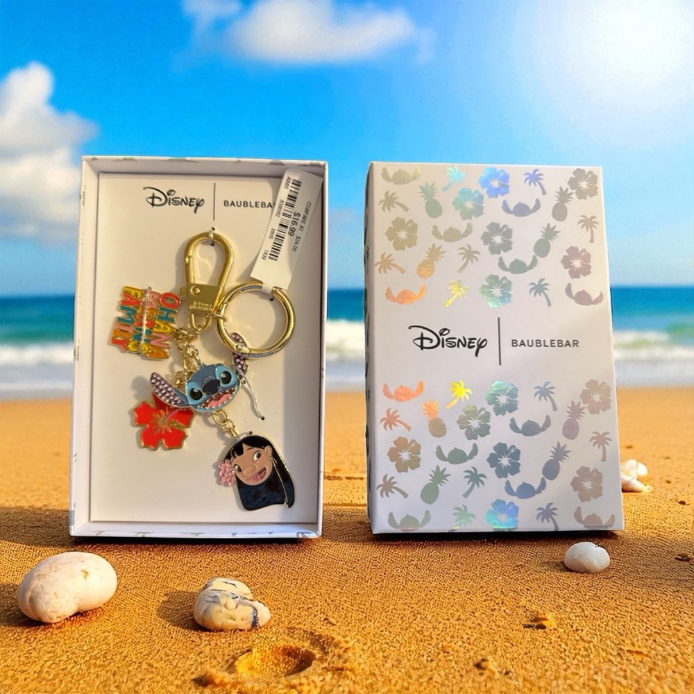 NIB BaubleBar Disney Lio & Stitch Keychain / bag charm